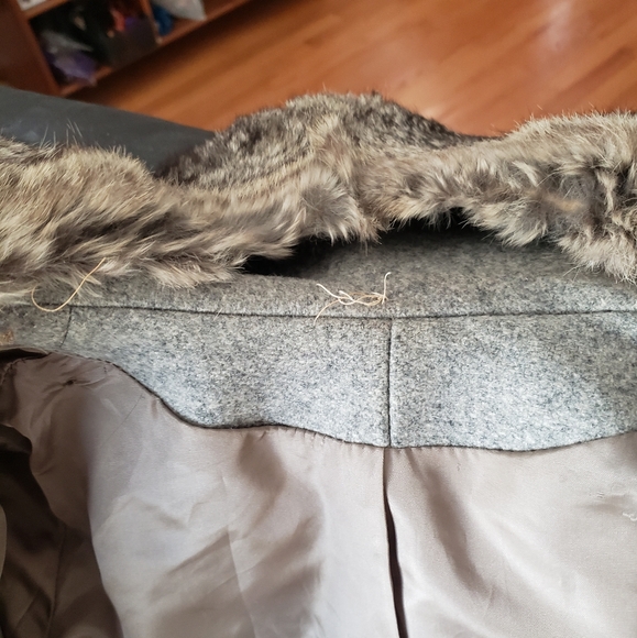 VINTAGE 1970's Wool/Rabbit Pea Coat! - Picture 14 of 15